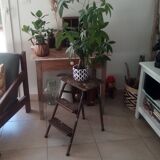 Old wood and metal workshop stepladder