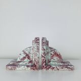 Paire de serre-livres en céramique Art déco, années 30