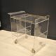 1970s Plexiglass bar trolley