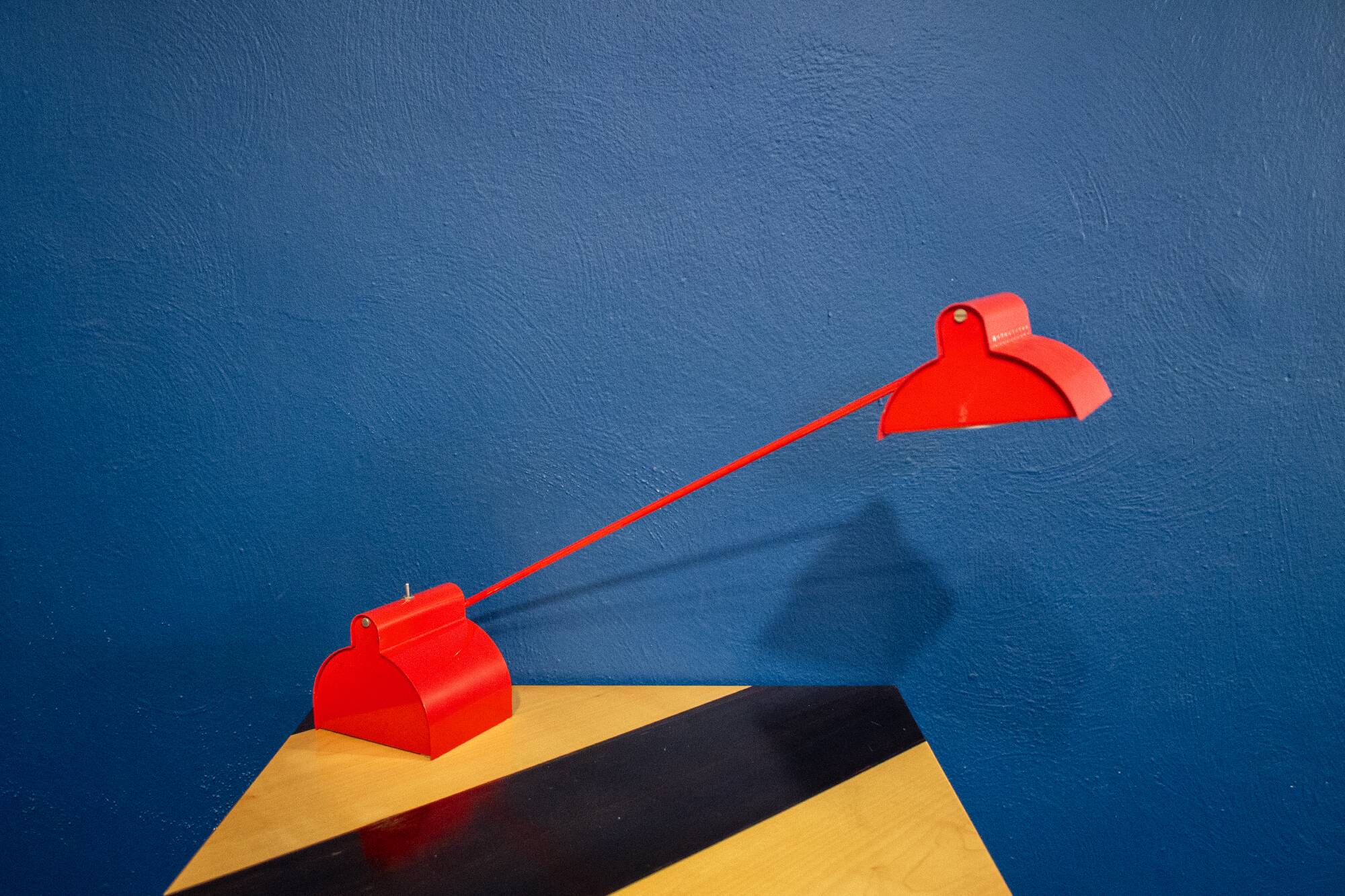 Lampada alogena da scrivania orientabile Italia anni '80