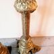 Pair of large Empire solid brass candlesticks – 78 cm