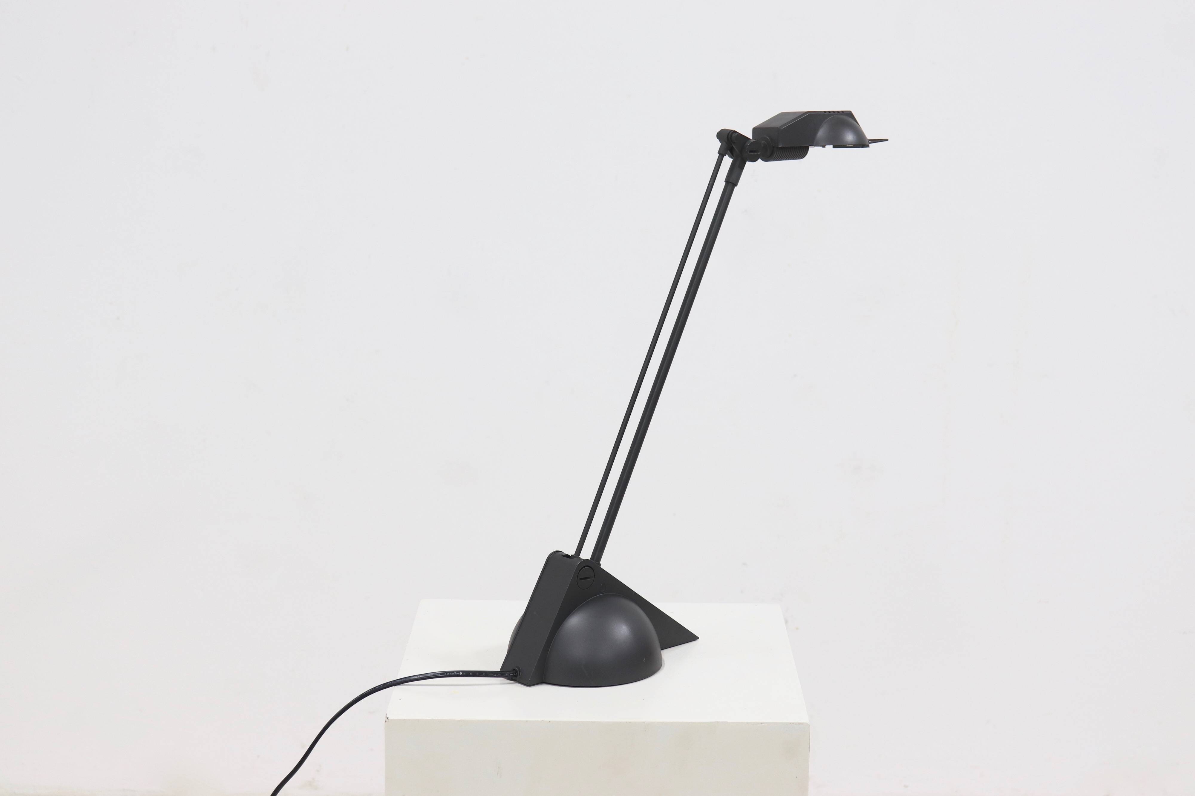 Dark Grey Post Modern Desk Lamp 1980s