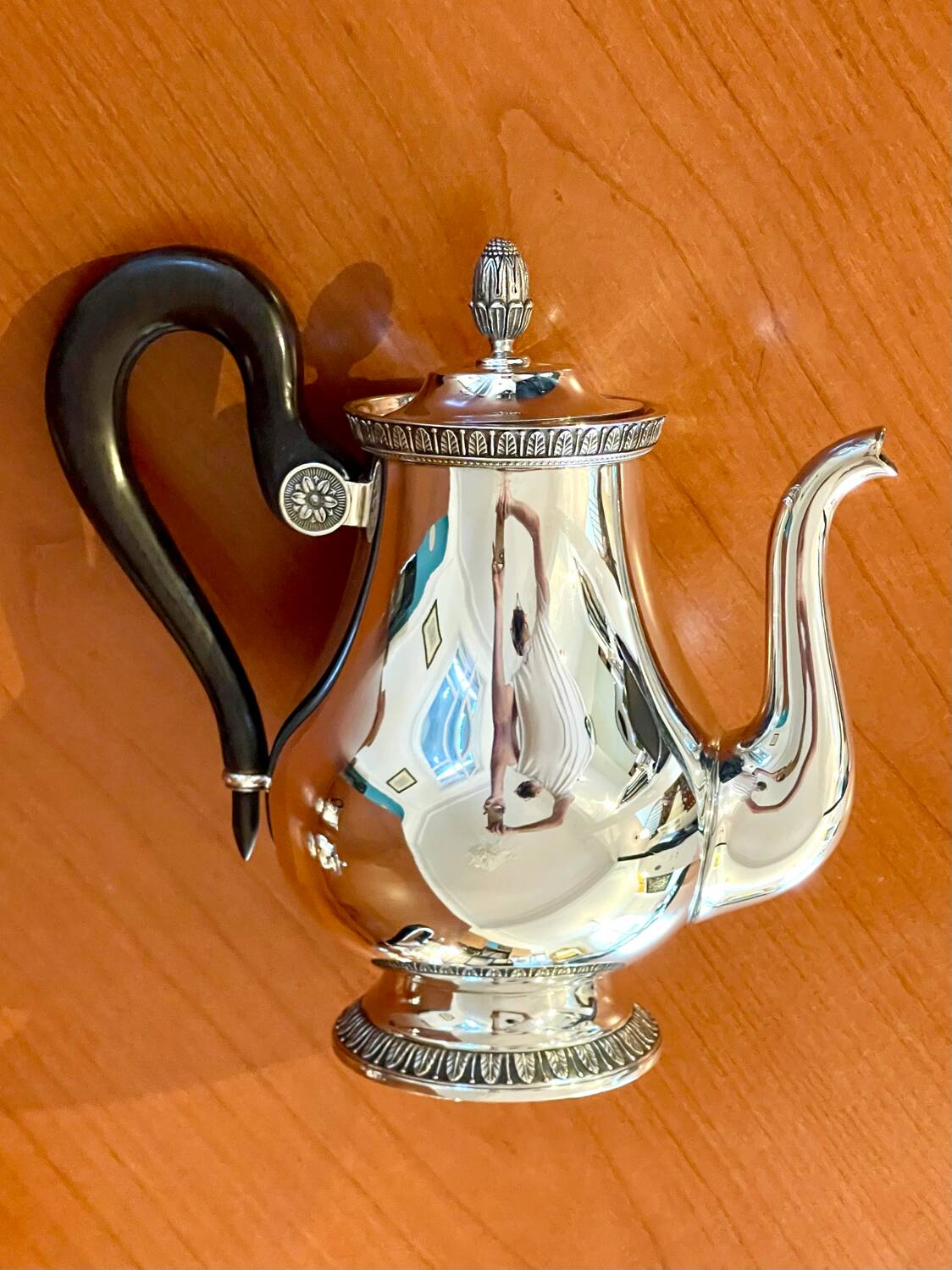 Christofle Malmaison 5-piece coffee and tea service with tray