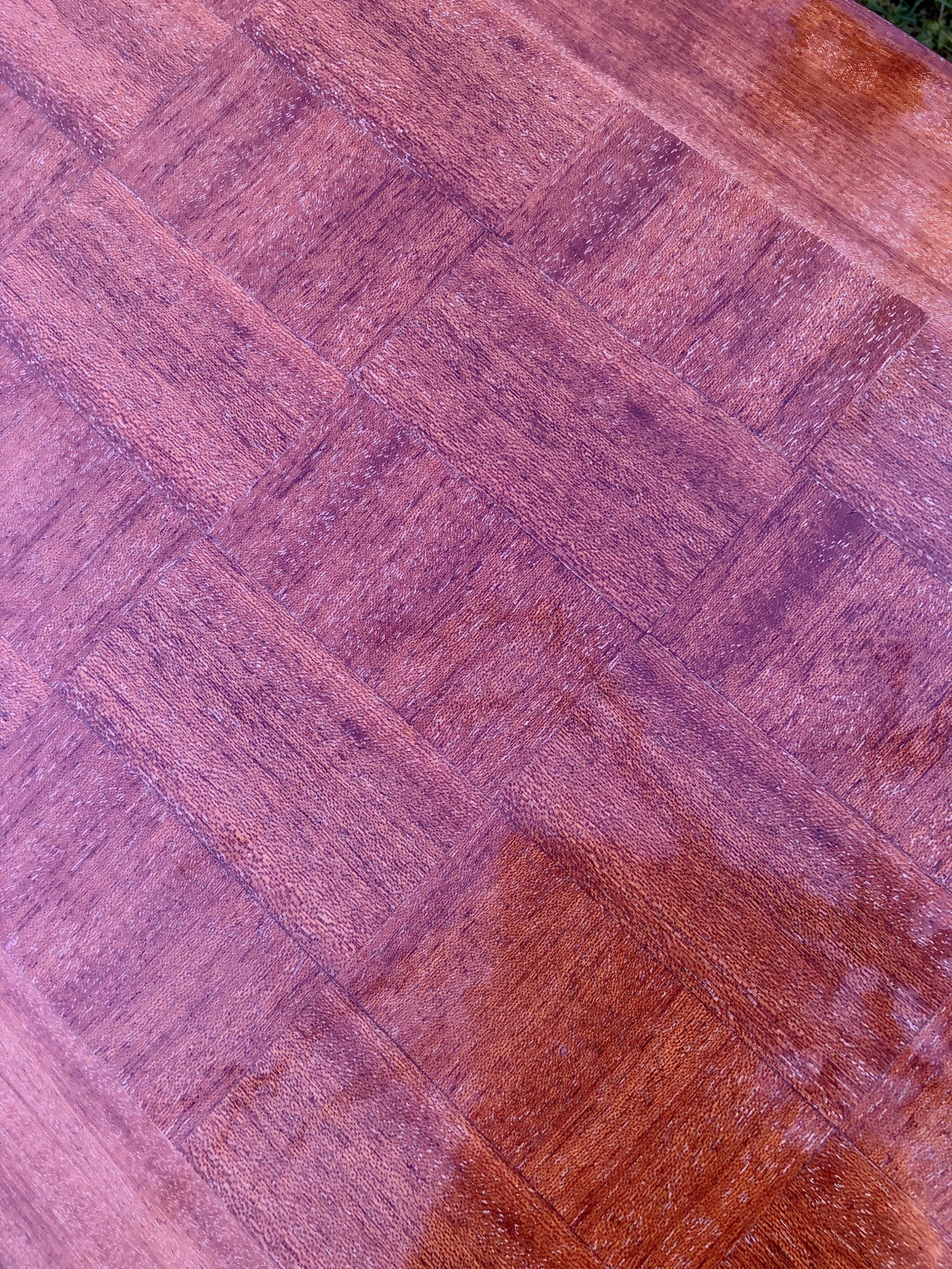 Varnished coffee table