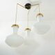 Stilnovo Three-Light Pendant, 1950s