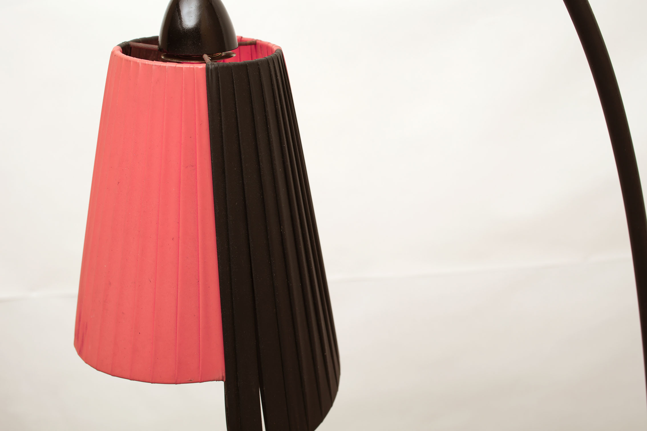 1950s French floor lamp in scoubidou
