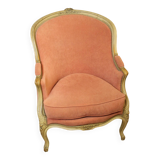 Pair of Louis XV Style Bergeres in Painted Beech Circa 1900
