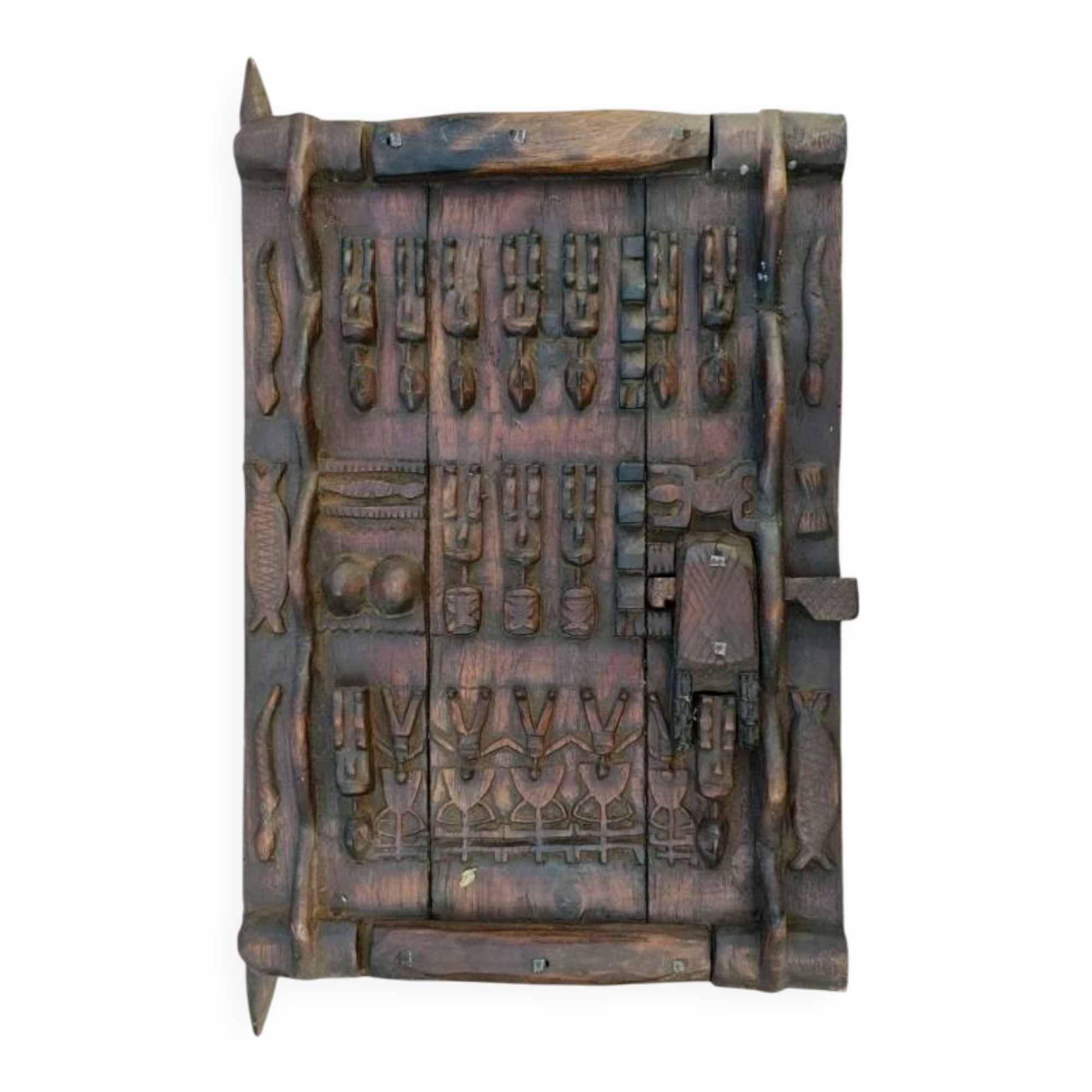 Dogon Mali Granary Door Sculpture African Art