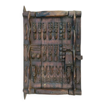 Grain loft door DOGON MALI sculpture African Art