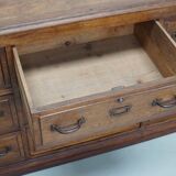 Antique French Oak Apothecary / Filing Cabinet / Kitchen Island, 1920/30s