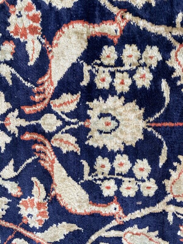 Vintage Sino Hereke silk rug 94x154 cm