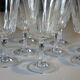 8 glasses with semi-crystal stems