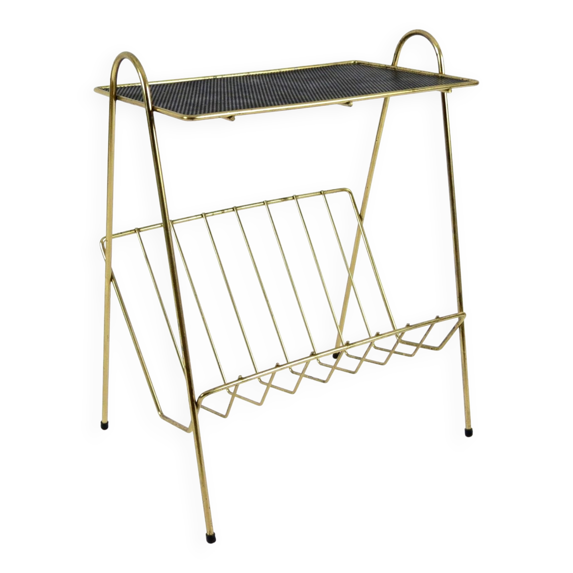 Brass magazine rack 1950s