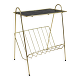 Brass magazine rack 1950s