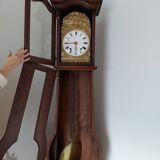 Oak violin shaped clock