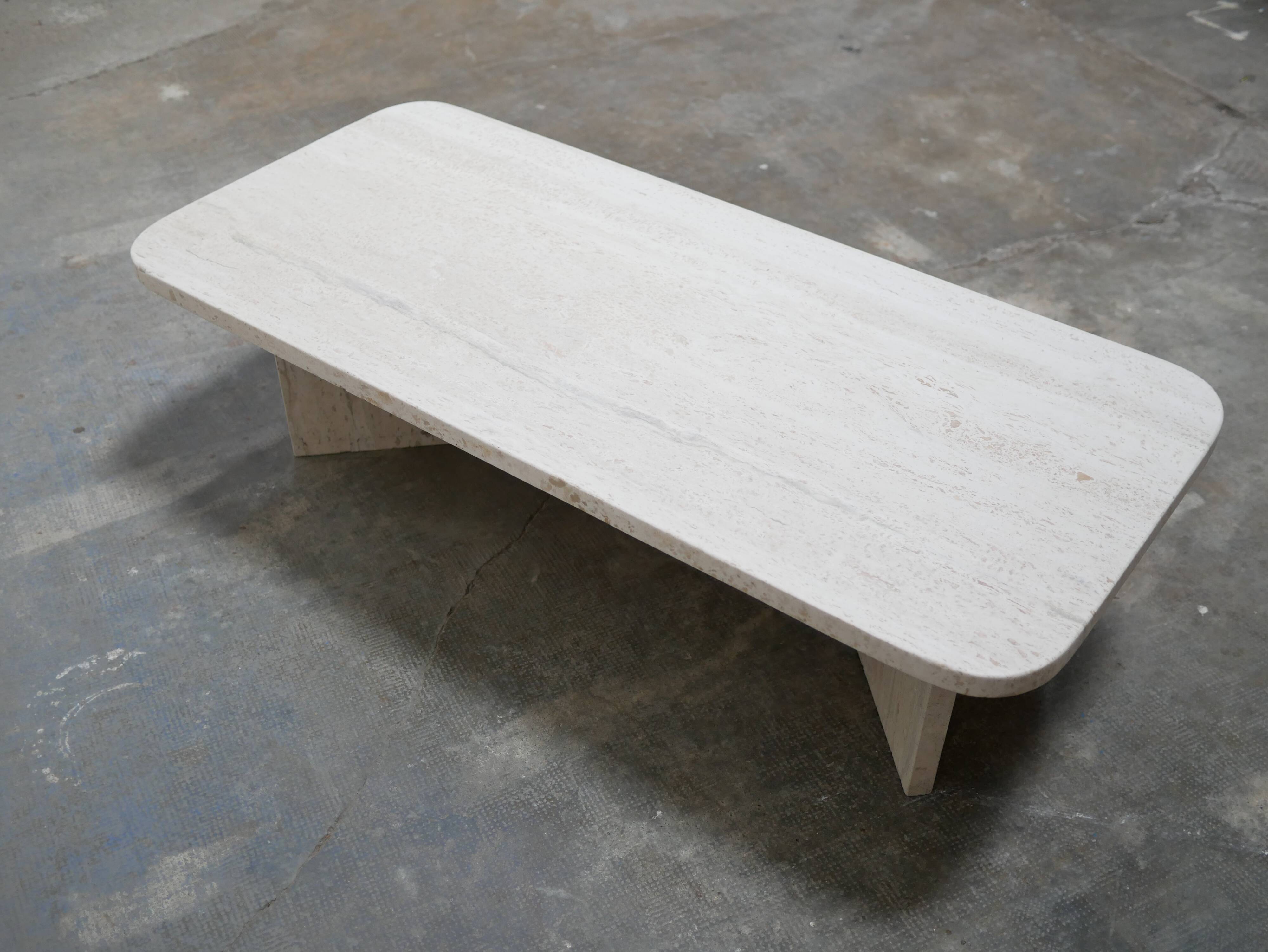 Vintage travertine coffee table