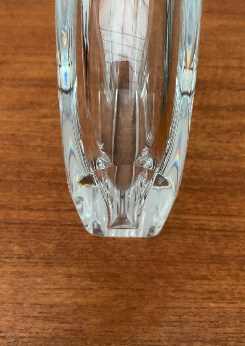Bouteille en verre suédoise vintage d'Orrefors