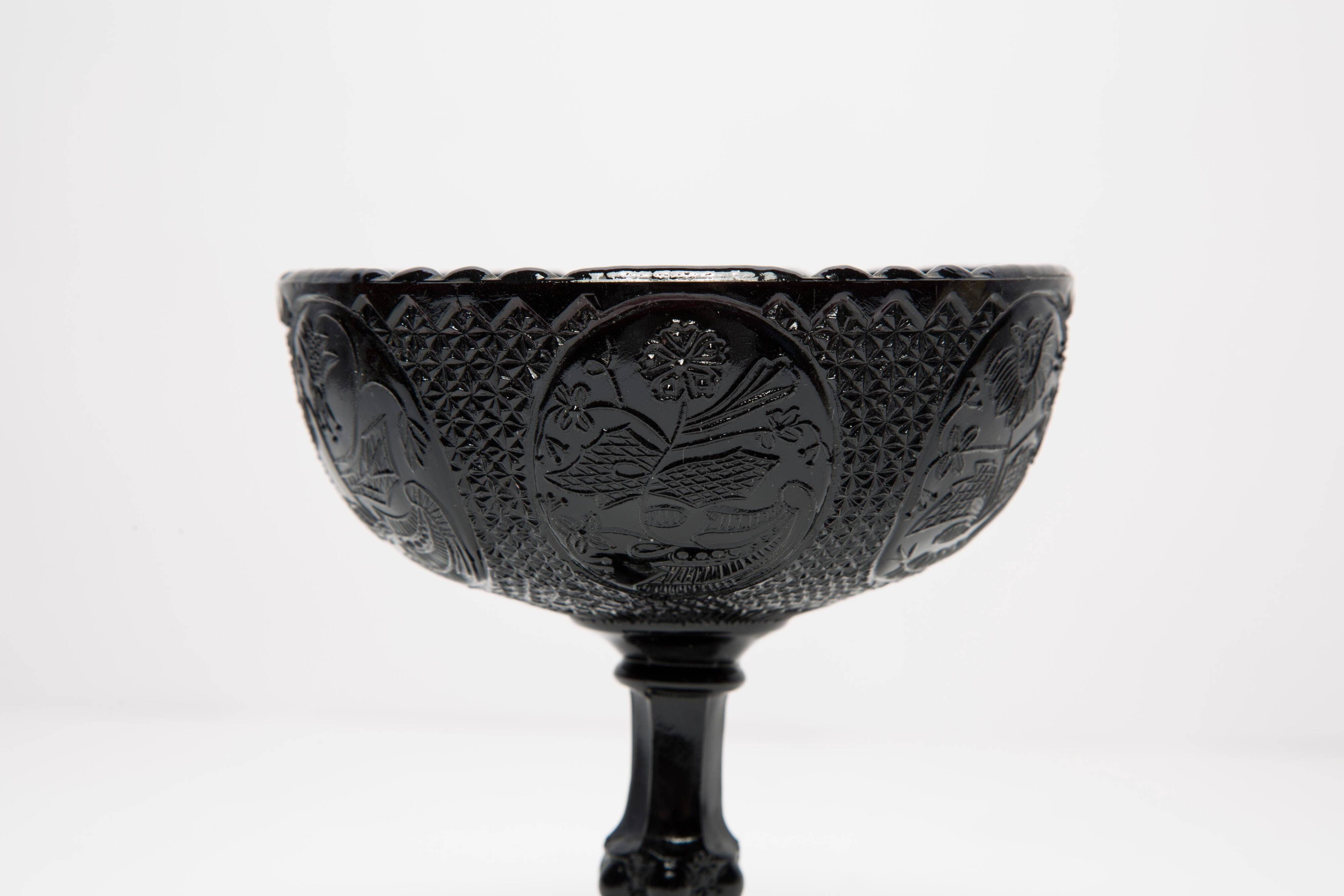 Vintage black decorative plate, Italy, 1960s