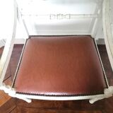 Louis XV style canned armchair lacquered wood