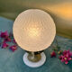 Art Deco lamp from the 1930s with a floral globe.