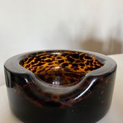 XXL pocket tray Murano 1970 Italian design blown glass