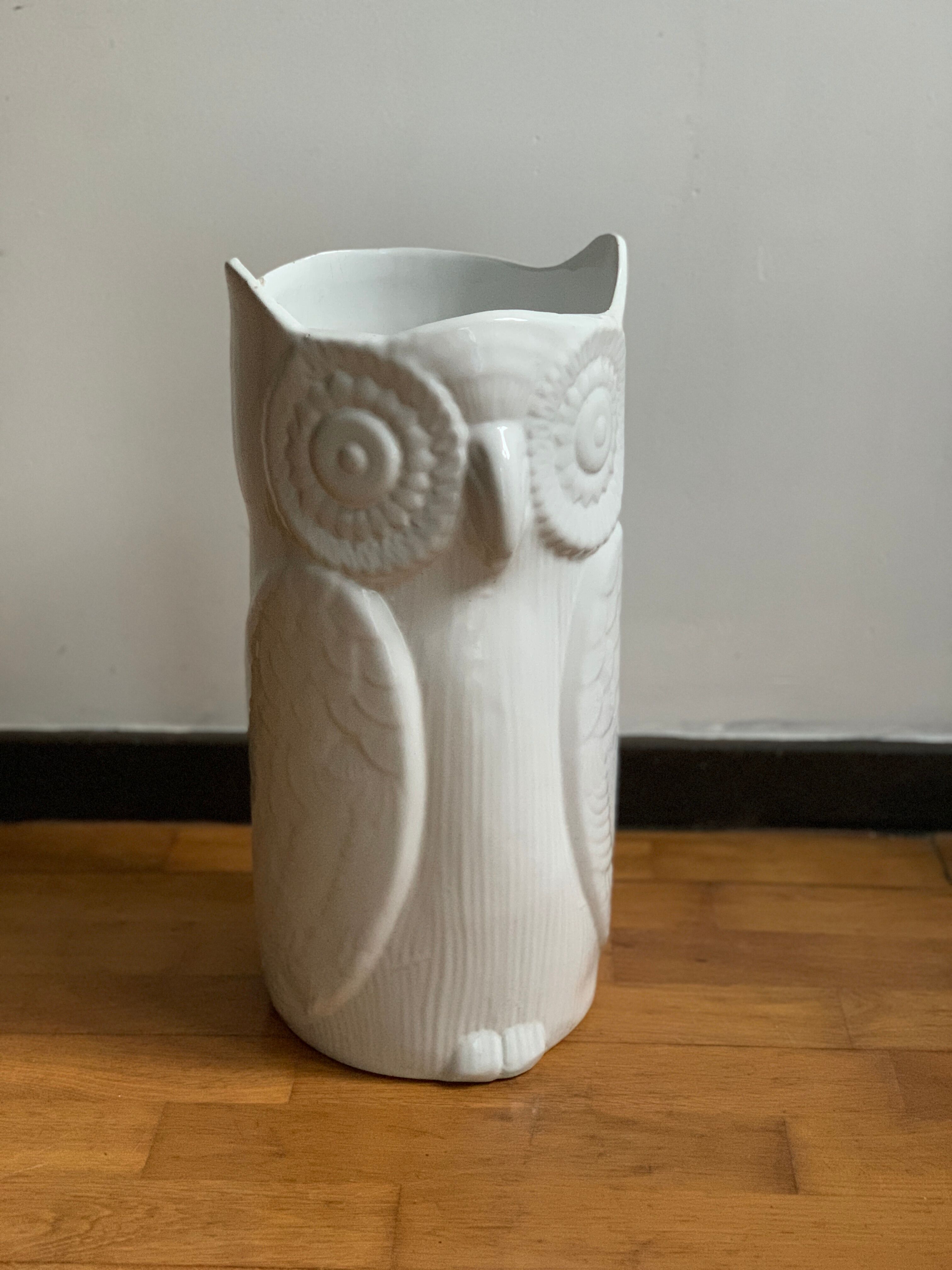 Owl ceramic umbrella door