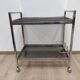 Dessert bar in chromed metal and smoked glass circa 1960