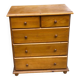 Commode anglaise en bois massif pin 5 tiroirs