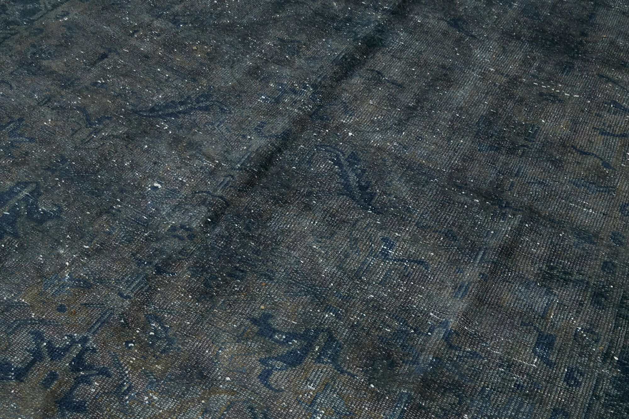 Handmade oriental contemporary 1980s 231 cm x 345 cm grey wool carpet