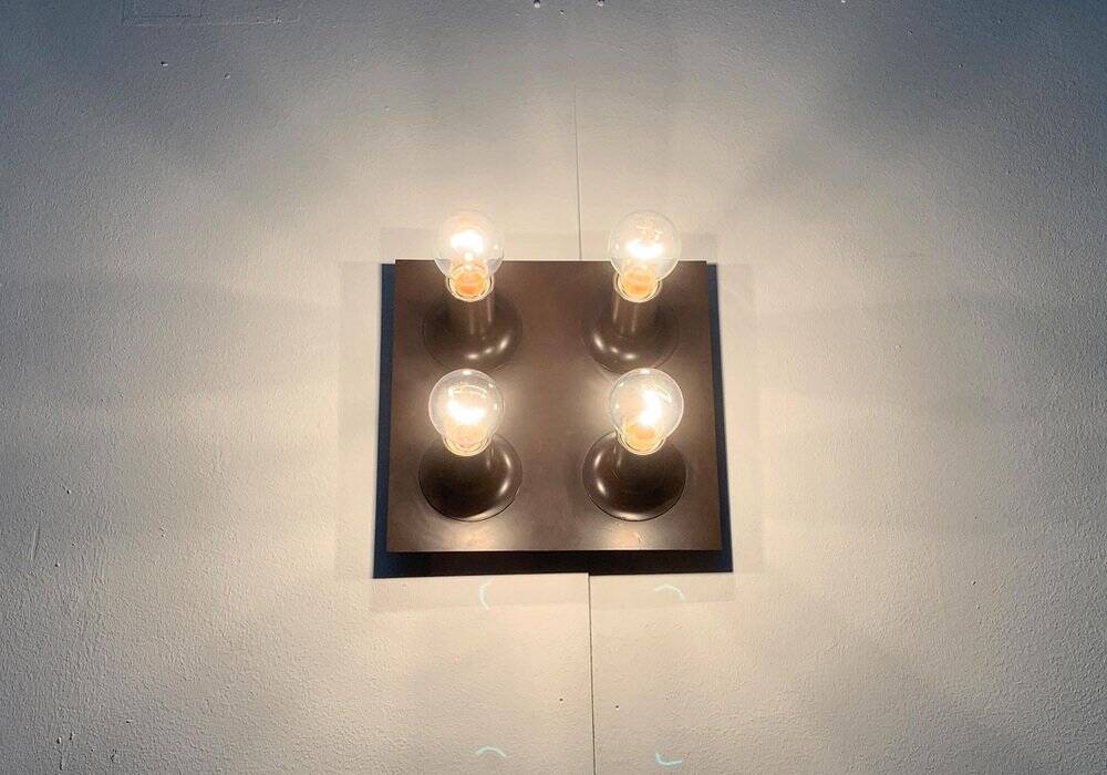 Mid-century German Space Age ceiling or wall lamps by Cosack, set of 2.