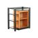 Vintage display cabinet in lacquered wood, Italy, 1980s.