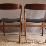 Lot de deux chaises scandinave farstrup model 206