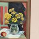 Original Swedish Oil on Panel from the 1940s – "Floral Still Life" by B. Segerdahl – Signed – Framed – 56 × 48 cm (22" × 18.9")