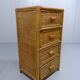 Rattan and wicker chest of drawers, 1970s