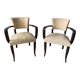 Paire de fauteuils Bridge Art déco