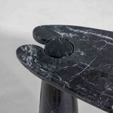 'Eros' console table in black marquina marble by Angelo Mangiarotti