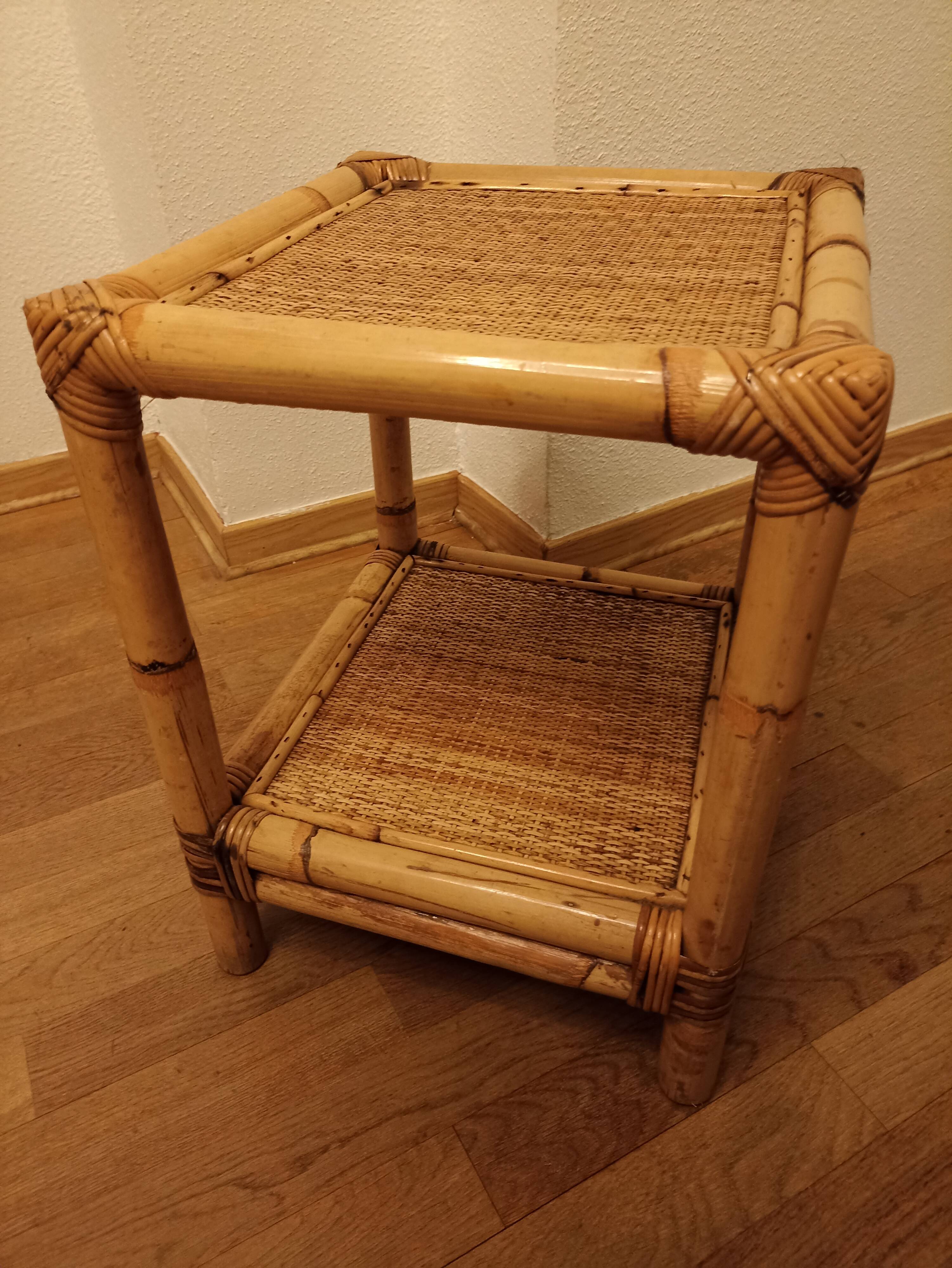 End sofa bamboo cannage