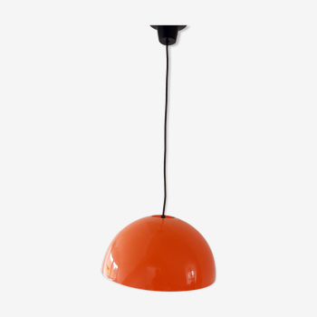 Hanging lamp orange 60s