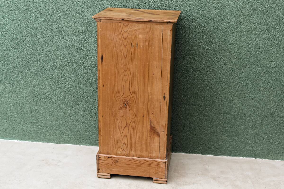 Pitch pine bedside table