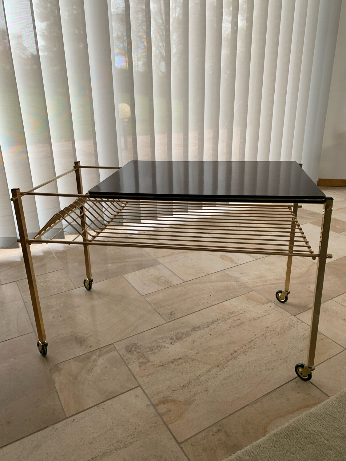 Vintage 60's vinyl side table/coffee table