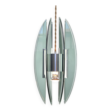 Italian Plexiglass Pendant Lamp, 1970s