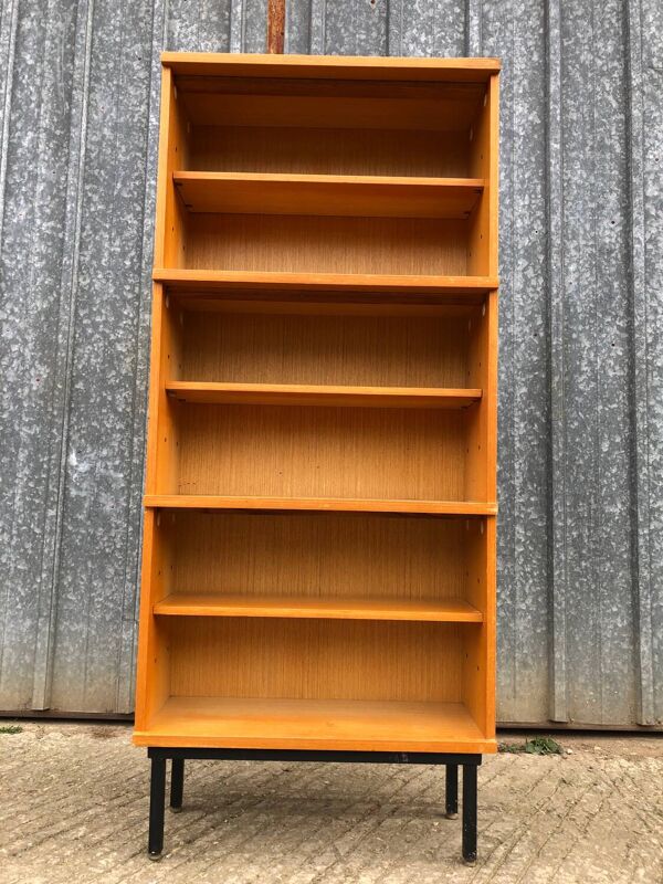 Bibliothèque vintage modulable à 3 caissons.
