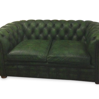 Canapé chesterfield 2 places