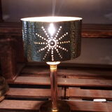 Moroccan lamp to lay in hammered copper hand chiseled pattern