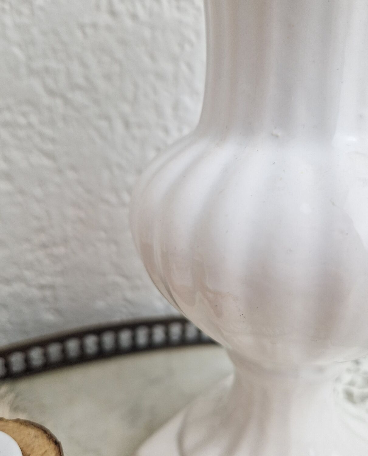 Medici style vase in vintage white ceramic