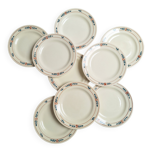 assiettes plates Charbonnier