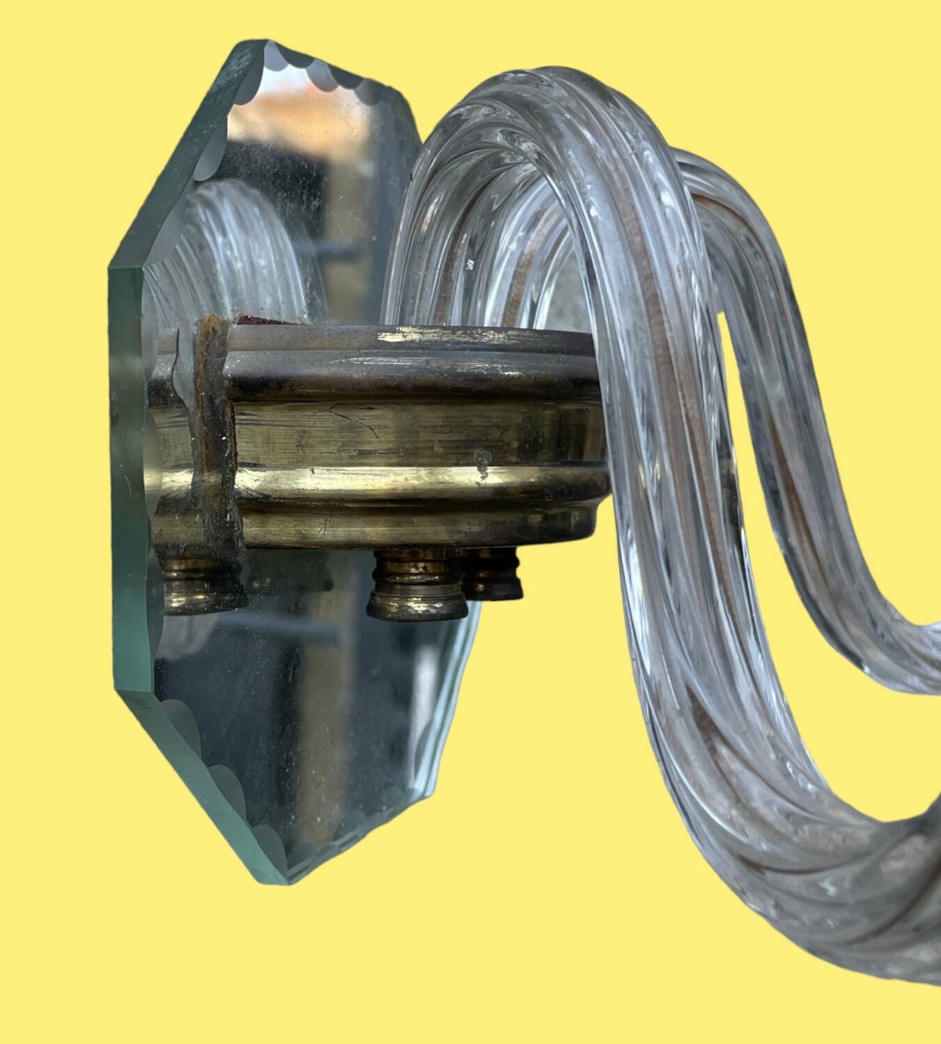 Pair of Venetian glass sconces, circa 1930