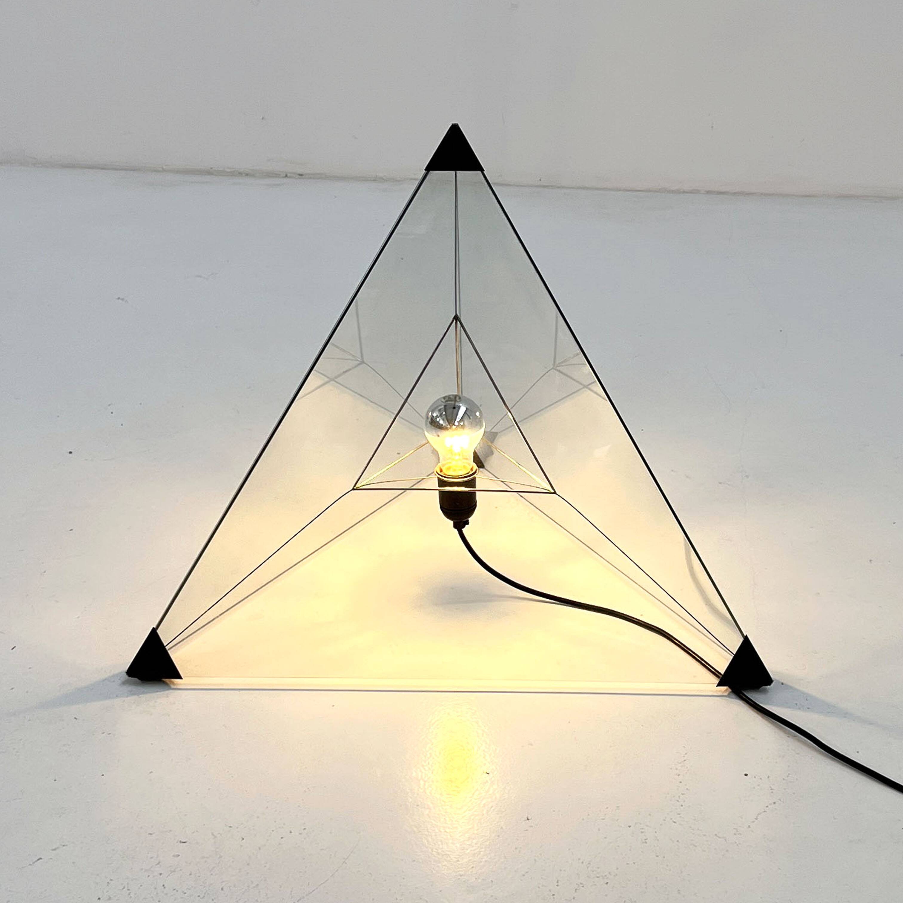 Tetrahedron Lamp by F. Van Nieuwenborg & M. Wegman for Indoor, 1979