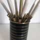 Tripod holders black golden box vintage 1960 - 14 x 8 cm