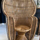 Fauteuil Emmanuelle en rotin année 1970